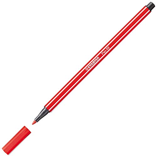 STABILO Pen 68 – Lot de 1 Filzstifte mittlere Spitze Karminrot Carmín von STABILO