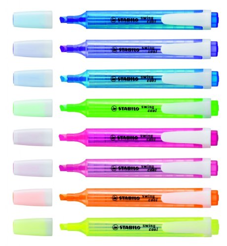 STABILO Swing Cool Multi Marker – Marker (mehrfarbig, mehrfarbig, Kunststoff, 1 mm, 4 mm) von STABILO