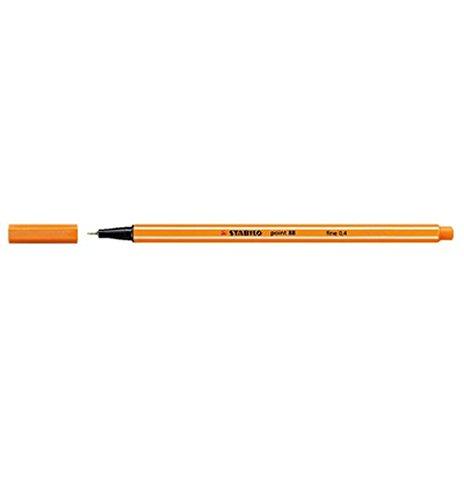 Stabilo Point 88 Fineliner Orange 10 Stück. von STABILO