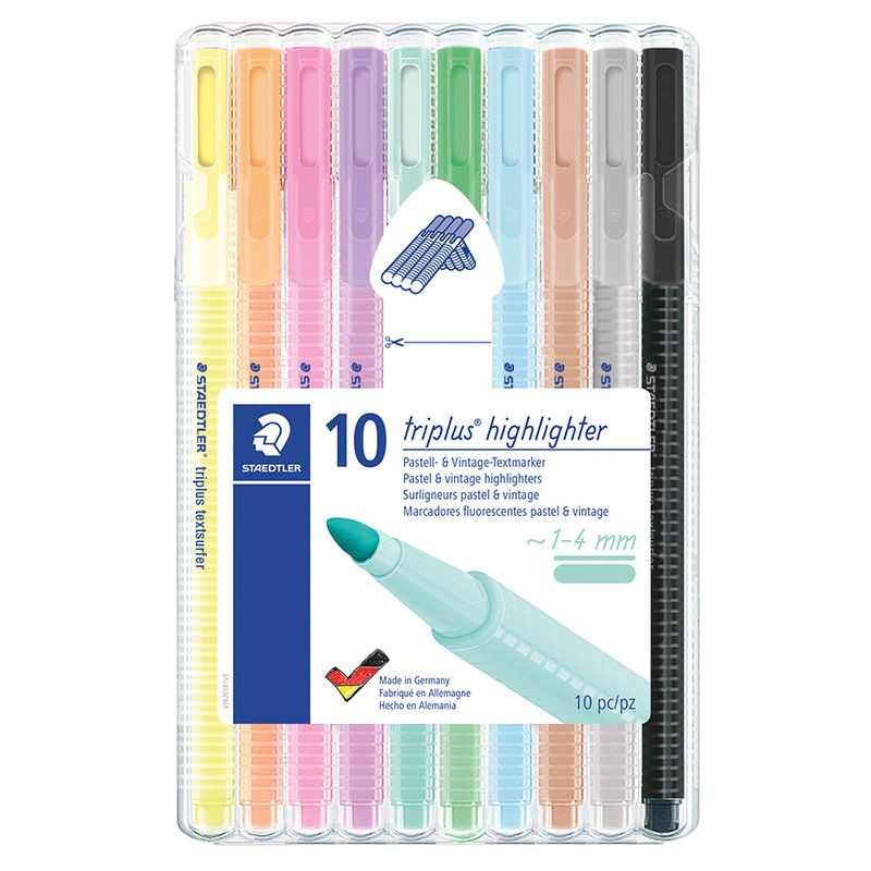 362 Csb10 Triplus® Textsurfer® Pastell Filzstifte-Box Mit 10 Farben von STAEDTLER