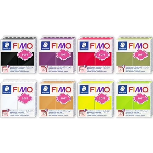 FIMO Soft & Effect Polymer Ofen-Modelliermasse – 57 g – 8 Stück – Halloween-Töne FIMO Soft & Effect Polymer Ofen-Modelliermasse – 57 g – 8 Stück – Halloween-Töne von STAEDTLER