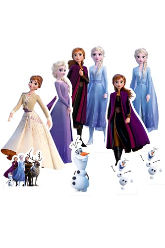 STAR CUTOUTS TT019 Tischplatten aka Tischdekoration mit Anna, ELSA, Olaf, perfekt für Fans, Sammler, Partys und Veranstaltungen, Einfarbig, Frozen Tischaufsätze, Regular von STAR CUTOUTS