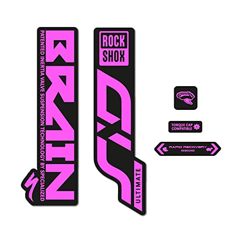 STAR SAM Aufkleber für Rock Shox Sid Brain Ultimate 2019, Violett 1 cm von STAR SAM