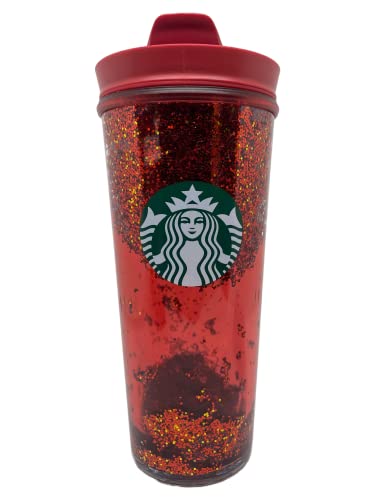 STARBUCKS Urlaubsglas mit Glitzer (rot) von STARBUCKS