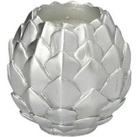 STARPAK Kugelkerze Pine Cone silber von STARPAK