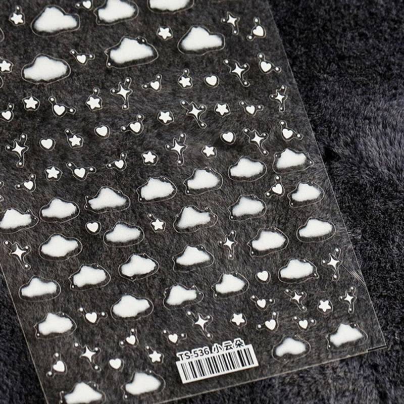 Wolke Nail Art Sticker/Nagel Kunst Aufkleber Süsser Selbstklebend von STARRYPLAYSNAIL