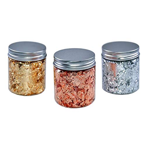 Metallic-Folienflocken, Nachahmung, Silber-Gold-Folie, Chips, Flocken, Aufkleber, Dekoration, Nägel, Kunst, Aufkleber zum Malen Metallic-Folienflocken, Nachahmung, Silber-Gold-Folie, Chips, Flocken, Aufkleber, Dekoration, Nägel, Kunst, Aufkleber zum Malen von STBQHG