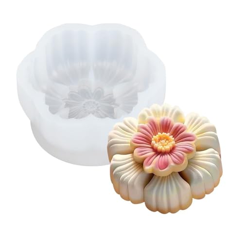 STBQHG Silikon-Backformen, 3D-Kuchenformen, Backformen, Blumenform, wiederverwendbare Dessertformen STBQHG Silikon-Backformen, 3D-Kuchenformen, Backformen, Blumenform, wiederverwendbare Dessertformen von STBQHG