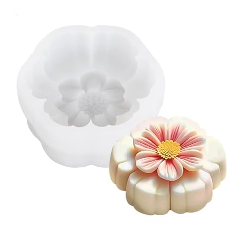STBQHG Silikon-Backformen, 3D-Kuchenformen, Backformen, Blumenform, wiederverwendbare Dessertformen STBQHG Silikon-Backformen, 3D-Kuchenformen, Backformen, Blumenform, wiederverwendbare Dessertformen von STBQHG