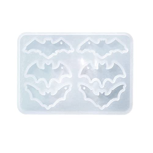 STBQHG Silikonform für Halloween-Kürbis-Fledermaus-Ohrringe, handgefertigt, für Schlüsselanhänger, Festival-Dekorationen STBQHG Silikonform für Halloween-Kürbis-Fledermaus-Ohrringe, handgefertigt, für Schlüsselanhänger, Festival-Dekorationen von STBQHG