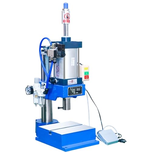 STDZQCWY 1100 lbs Pneumatische Stanzmaschine, Desktop-Stanzmaschine, Einstellbarer Zylinderhub, mit Fußpedal, für Blech, pneumatische Presse 0,4–0,7 MPa Betriebsdruck von STDZQCWY