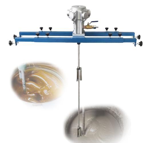 STDZQCWY IBC-Luftrührwerke, 1-Tonnen-1-PS-Tank-Farbmischmaschine, Pneumatisches Rührwerk Mit Aufhänger, Klappbarem Propeller, Effizientes Tintenlöserrührwerk Und Farbrührwerkzeug von STDZQCWY