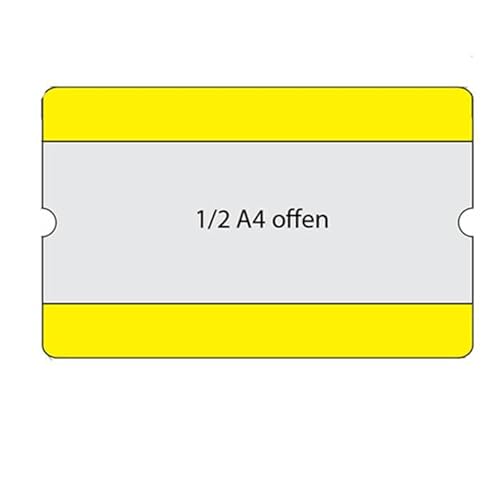 STEIN HGS Beschriftungstaschen 'WT-5118' 1/2 DIN A4, VPE 10 Stk., Breite 320 mm mit 4 Selbstklebepunkten, Farbe grün von STEIN HGS