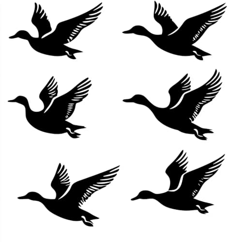 Wiederverwendbare Schablone, Silhouette fliegender Enten, 21,6 x 27,9 cm, ideal für Mal- und Bastelprojekte von STENCILAIR