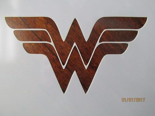 Wonder Woman Emblem Schablone - Basteln Heldenhafte Kreationen - DIY Kunst Handwerk Wandschablonen DIYSchablonen Dekorative Vorlagen Wiederverwendbare Schablonen für Handwerk Kunst Zeichnung Malerei von STENCILAIR