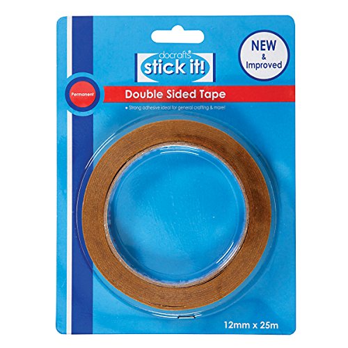 Stick it ", 25 x 12 mm, Doppelseitiges Klebeband, braun von STICK IT