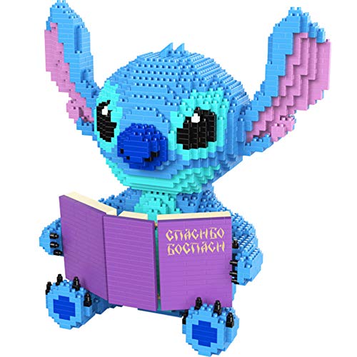 2882pcs Micro Block Stitch Bauset Mini Nano Baustein Kit DIY 3D Puzzle Spielzeug Für Jugendliche Und Erwachsene Geburtstag Stitch Geschenk Für Mädchen Jungen(Size:Buch lesen) von STITCH&TRIBE