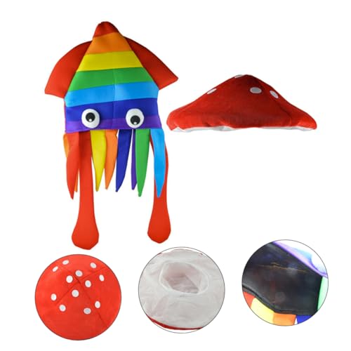 STOBAZA 2 Stück Halloween Kopfbedeckung Halloween Mütze Kindergeburtstagsparty Anzieh Kinderhaube Erwachsenenkostüm Kopfbedeckung Für Frauen Stirnband Cosplay Outfits Halloween von STOBAZA