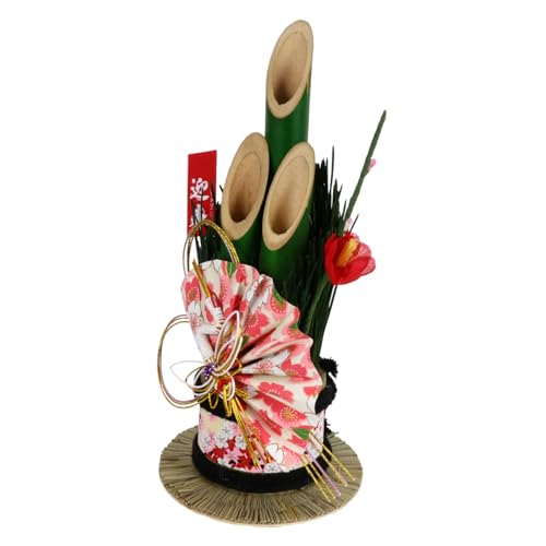 STOBAZA 2 Stück Japanischer Stil Ornamente Tischdekoration Sushi Restaurant Dekoration Neujahr Ornament Sashimi Teller Dekor Mini Handfächer Schmuck Neujahr Bastelornamente Bambus von STOBAZA