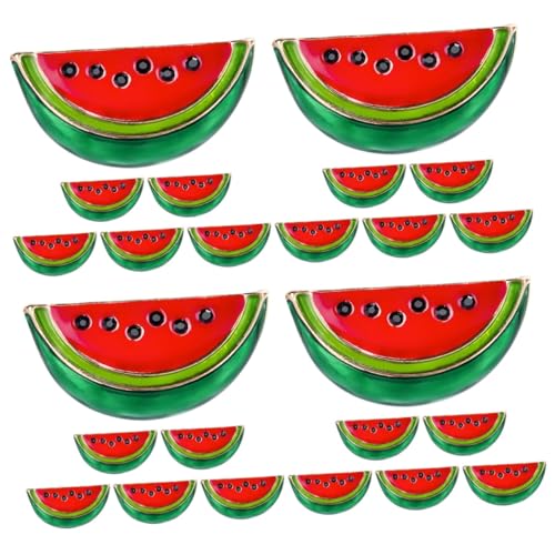 STOBAZA 24 Stück Brosche Wassermelone Abzeichen Sommer Abzeichen Pin Kragen Clip Cartoon Obst Pin Luau Party Gunst Strickjacke Clip Pullover Clips Für Strickjacken Verschlüsse von STOBAZA