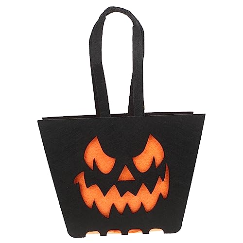 STOBAZA 2St Halloween-Süßigkeitsbeutel Halloween-Party-Goodie-Bags Halloween-Partygeschenke halloween tasche halloween bag Halloween-Süßigkeitshalter Süßigkeitentüten Halloween Vlies Black von STOBAZA