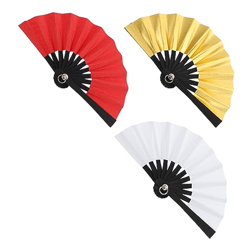 STOBAZA 3St Mini-Lüfter Kinder fächer kinderfächer fotozubehör kindertagsgeschenk DIY Zubehör Chinesischer Fan handlicher Mini- Faltbare Fan-Requisiten Puppenpapierfächer Holz von STOBAZA