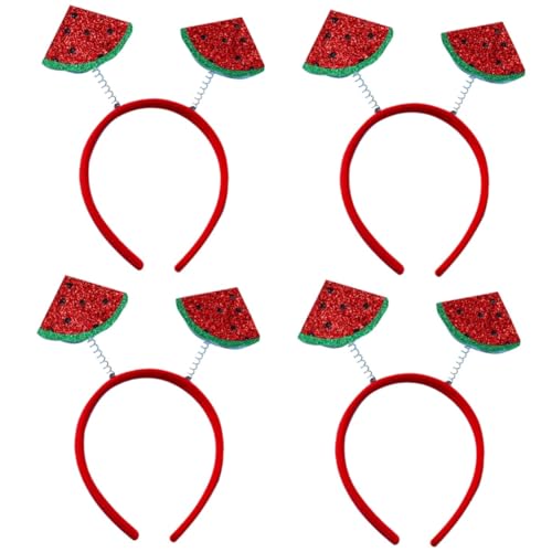 STOBAZA 4 Stück Obst Stirnband Haar Accessoires Kopfbänder Stirnbänder Haarreifen Luau Stirnband Party Kostüm Zubehör Partyzubehör Dekoratives Stirnband Lustige Stirnbänder von STOBAZA