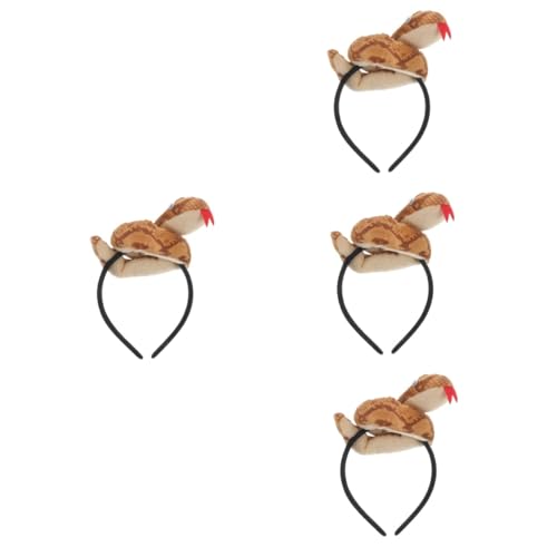 STOBAZA 4 Stück Schlangen Stirnband Cosplay Kopfschmuck Schlangen Haarband Für Dekor Schlangenelemente Halloween Haarband Halloween Kostümzubehör Cosplay Kostüm Cosplay von STOBAZA
