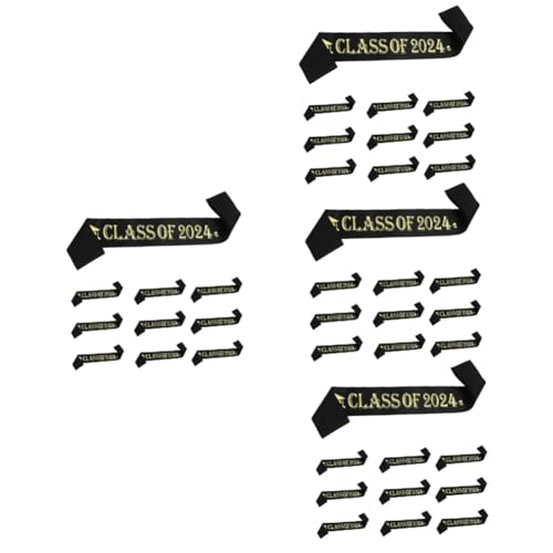 STOBAZA 48 Stück Abschlusszeremonie Gürtel Studenten Abschluss Schärpe Studenten Schärpe Für Abschlussfeier Klasse Von 2024 Schärpen Abschlussfeier Dekoration Abschluss Etikette von STOBAZA