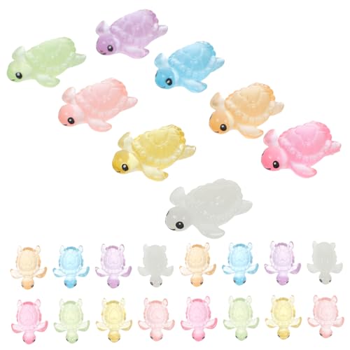 STOBAZA 48St Tierfiguren aus Kunstharz Animal Figures miniaturfiguren Garden Decoration Tierskulptur miniaturen Figuren Spielzeug Dekor Minifigur Schildkrötenfigur aus Harz Mini-Harztiere von STOBAZA