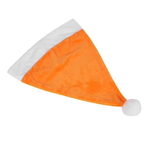 STOBAZA Weihnachtsmütze Party 5 Stück Weihnachtsmütze Orange Weihnachtsmannmütze Weihnachtselfenmütze Grüner Plüsch Weihnachtsmannmütze Weihnachtskopfschmuck Mütze Herren Weihnachtsmütze Beanie Mütze von STOBAZA