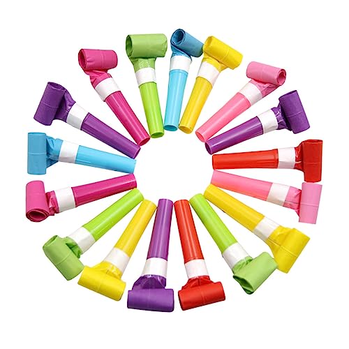 STOBAZA 50 Stück Partypfeife Spielzeug party spielzeug für kinder kinderspielzeug Kinder tylonal Blowouts Pfeifen Geschenke Spielzeuge Partykrachmacher Kinder pfeifen 6cm Gebläse Blasrolle von STOBAZA