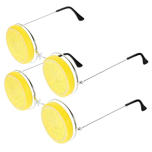 STOBAZA 6 Stk Strandsonnenbrille Sommerstrand das Geschenk Obst Zitronengläser Zitronen-Partygläser Abschlussball Partybedarf abgeben Requisiten Bankett Schweinebraten von STOBAZA