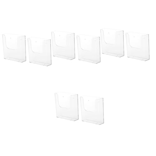 STOBAZA 8 Stk A5-display-katalogregal Bürodekoration Aufzeichnen Aktenregal Bücherregal Prospektregal Aus Acryl Regaldekorationen Aktentaschen-organizer Regale Für Bücher Halter Plastik von STOBAZA