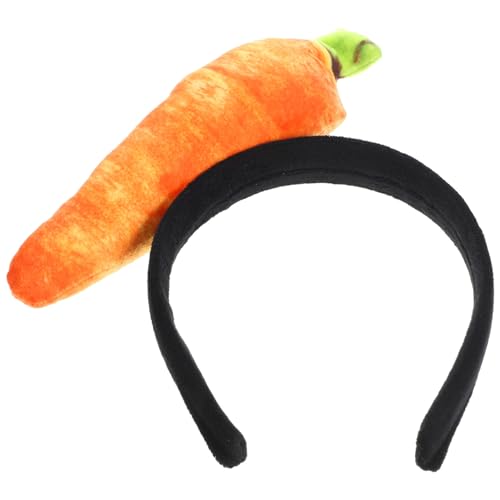 STOBAZA Cosplay Niedliche Neuheit Lustige Orange Karotte Stirnband Haarband Haarreifen Ostern Kostüm Party Kopfschmuck Kopfbedeckung Haarschmuck Karotte von STOBAZA