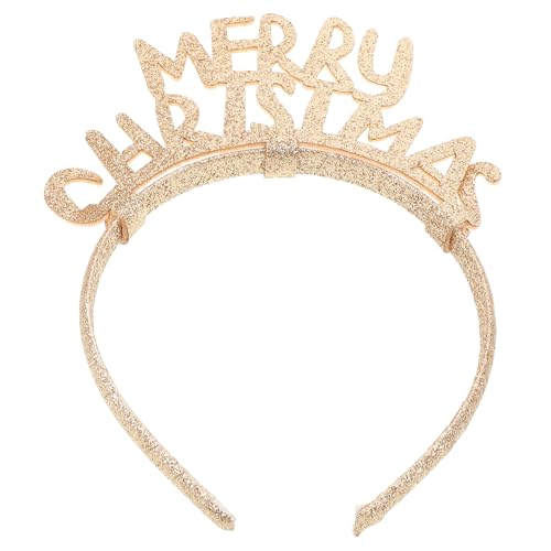 STOBAZA Frohe Weihnachten Feine Flash-Stirnbänder – Weihnachts-Haarreifen Weihnachtsparty-Kopfschmuck Haar-Accessoire Für Frauen Und Mädchen Verschluss-Requisite von STOBAZA