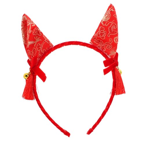 STOBAZA Fuchsohren Stirnband Niedliche Ohren Haarband Tierohren Haarreifen Für Damen Kinder Mädchen Halloween Weihnachten Geburtstag Party Kostüm Cosplay von STOBAZA