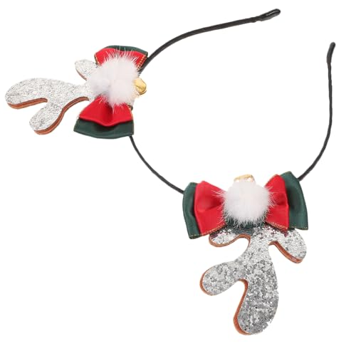 STOBAZA Geweih Stirnband Weihnachtsstirnbänder Stirnbänder für Festivalkostüme Festival-Haarbänder christmas haarreif christmas headband Party-Haarbänder Karnevals-Haarschmuck Metall von STOBAZA