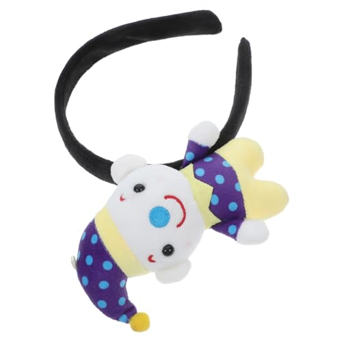 STOBAZA Halloween Clown Stirnband Zirkusvorstellung Clown Haarband Plüschtier Stirnband Für Halloween Kostüm Lustiger Clown Kopfschmuck Für von STOBAZA