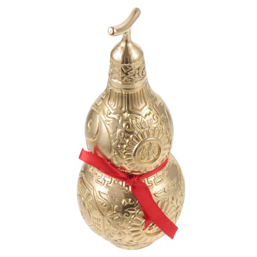 STOBAZA Kürbis-Ornamente büro Dekoration bürodekoration wohnungsdeko Kupferkürbis Dekoration boomabanz hu lu Kürbisstatue Bauernkürbis Kürbis-Kupfer-Ornament kreatives kupferdekor Golden von STOBAZA