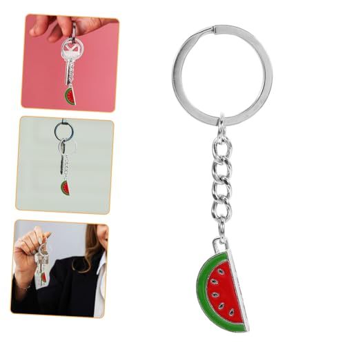 STOBAZA Wassermelonen-Schlüsselanhänger Tasche hängende Dekoration Wassermelonenscheiben-Schlüsselanhänger Taschenanhänger Fruchtanhänger Wassermelonen-Gastgeschenke Wassermelonen-Charme von STOBAZA