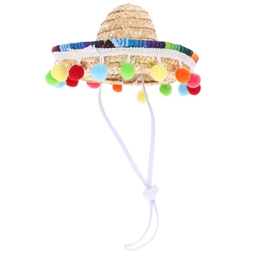 STOBAZA kleiner Hut Sombrero-Stirnbandhut Mini-Sombrero-Hüte mexikanischer strohhut hawaiianischer Hut karnevalsmütze faschingsmützen Party dekorativer Hut spanischer Strohhut Polyester von STOBAZA