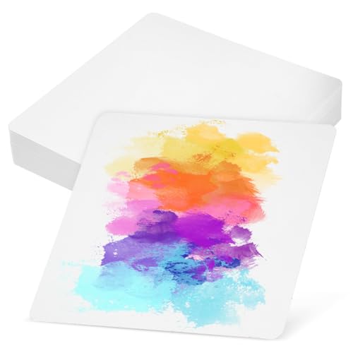 1 Satz Aquarellpapier Papier Für Die Aquarellmalerei Malpapier Für Kinder Kartonpapier Leere Aquarellkarten Wasserzeichnungskarte Zeichenpapier Weiß 50 Stück STOBOK von STOBOK