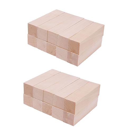 1 Satz Geschnitzte Quadratische Lindenholzstreifen Puzzles Bausteine Rohbaustoffe Modellbauzubehör Markierungsfarbe Bastelstab Holzbastelbrett Künstlerbedarf DIY 15 Stück STOBOK von STOBOK