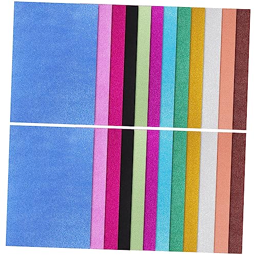 1 Satz Papierstau Glitzerpapier Zum Basteln Folienpapier Zum Basteln Bastelpapier Bedruckbares Vinyl-aufkleberpapier Pastellpapier Zum Basteln Funkeln Rosa Papier 26 Blätter STOBOK von STOBOK