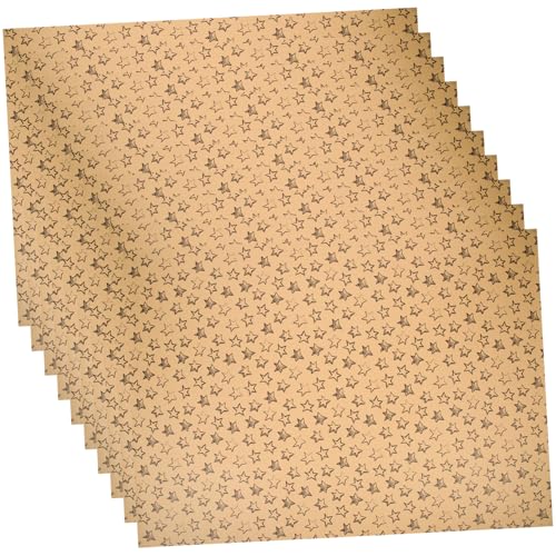 10 Stück Blätter Kraft Geschenkpapier Packpapier Kraftpapier Braunes Geschenkpapier Geburtstagsverpackungspapier Verpackungsarten Geburtstags Geschenkpapier Braunes STOBOK von STOBOK