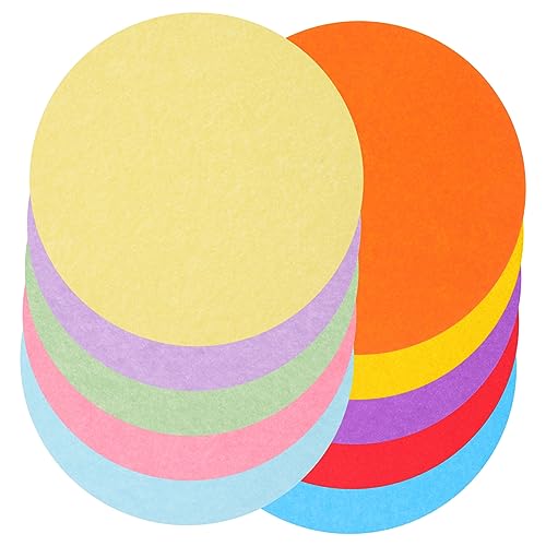 100 Blatt rundes farbiges Papier basteln für bastelmaterial für bastelsets für dekorpapier Geschenkpapier weißes Papier DIY-Bastelpapier DIY papier STOBOK von STOBOK