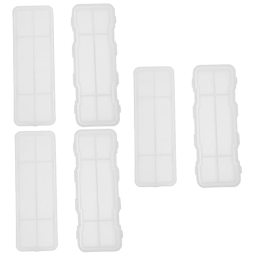 3 Sätze Form Für Briefpapierschachteln Farbbehälter Stifthalterform Handguss-sets Paar Hausform Aufbewahrungskorb Mit Deckel Etui Weiß Kieselgel 2 Stück * 3 STOBOK von STOBOK