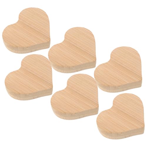 6St Holzspäne kinder bastelset basteln für kinder Holzblanks holzschnitzerei wohnungsdeko DIY Handwerk hängende Dekoration Decoupage-Papier Holzscheiben Holzbretter Holzausschnitte STOBOK von STOBOK