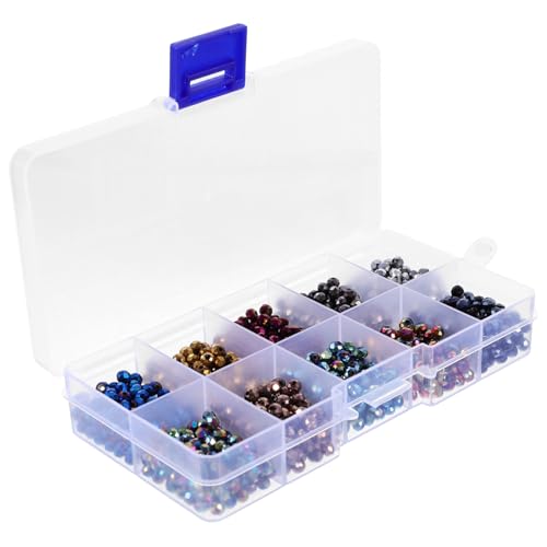 STOBOK 1 Box Rad Flache Perlen Alphabetperlen Kirschperlen Kits Perlenset Zahlen Und Buchstabenperlen Freundschaftsperlen Füllperlen Für Armbänder Strass Abstandsperlen Kleine von STOBOK